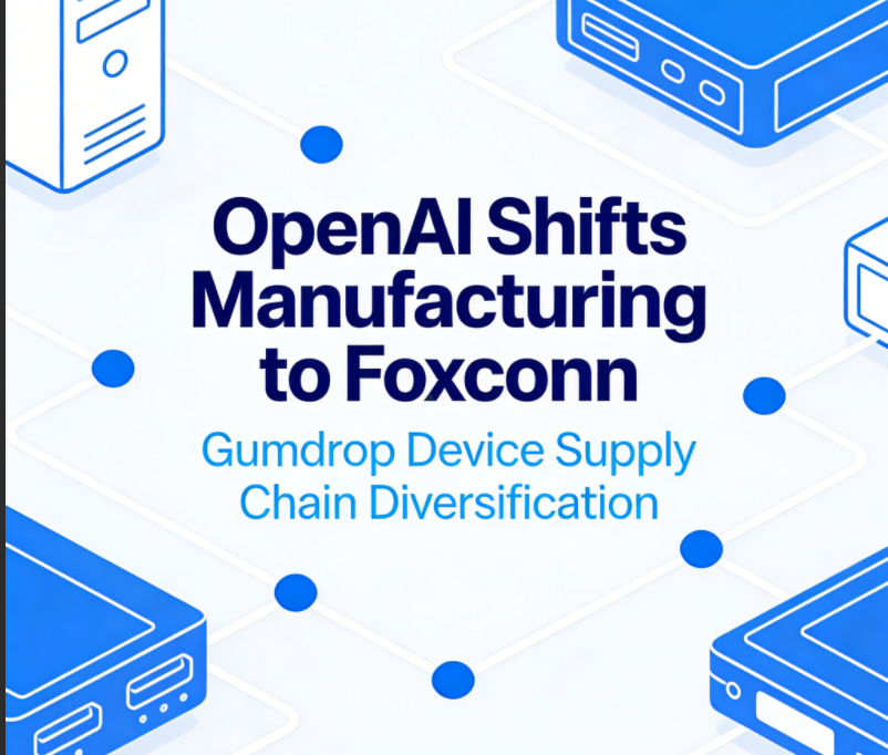 OpenAI has outsourced the manufacturing of consumer-grade AI devices to Foxconn, aiming to diversify its supply chain layout