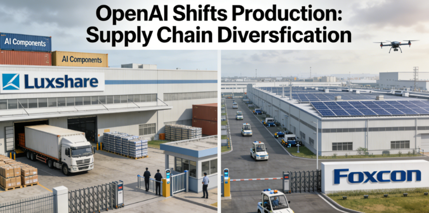 OpenAI Shifts AI Consumer Device Manufacturing to Foxconn, Diversifying Supply Chain